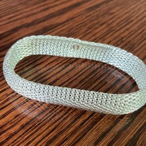 Vintage silver mesh bracelet